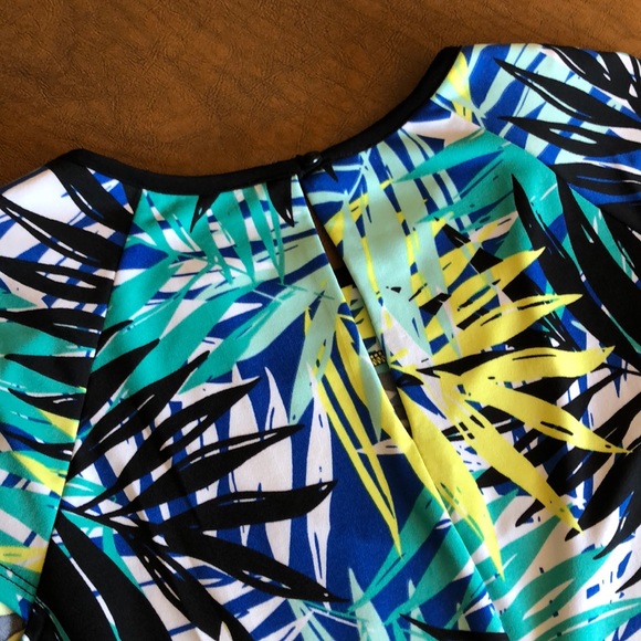 RONNI NICOLE Fern Palm Print Summer Dress M - Picture 6 of 8